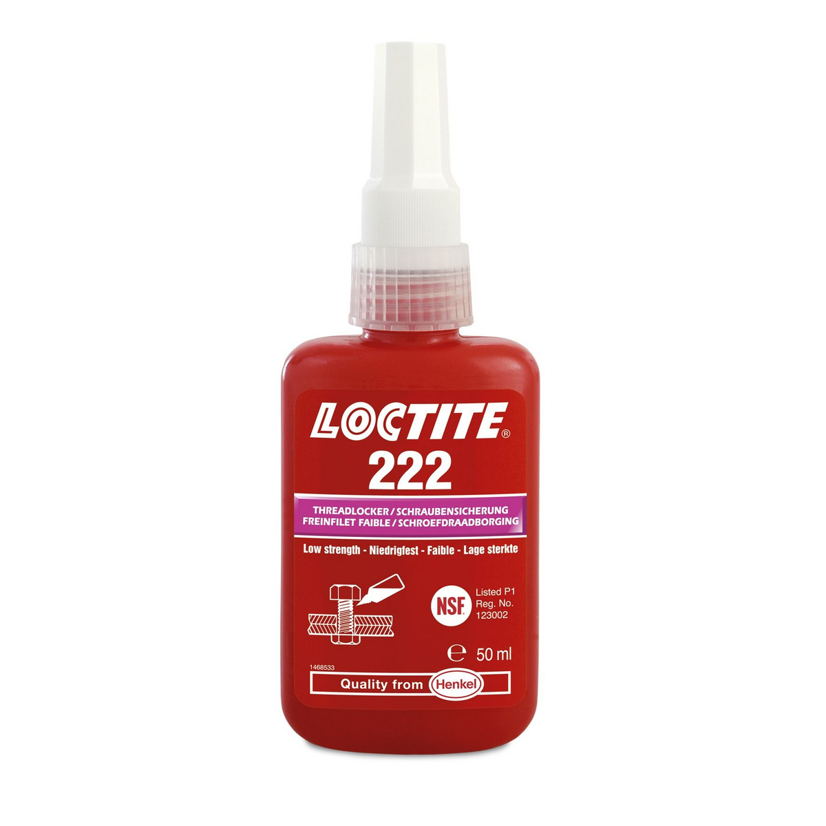 Środek do zabezpieczania gwintów HENKEL-LOCTITE 222 50ML 33771