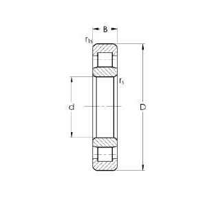 Łożysko walcowe jednorzędowe PBF 263-899=FŁT-153 18x32,52x13 