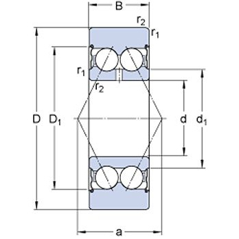 Łożysko SKF 305706 C-2Z 72x30x23,8 
