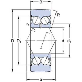 Łożysko SKF 305802 C-2Z 40x15x15,9