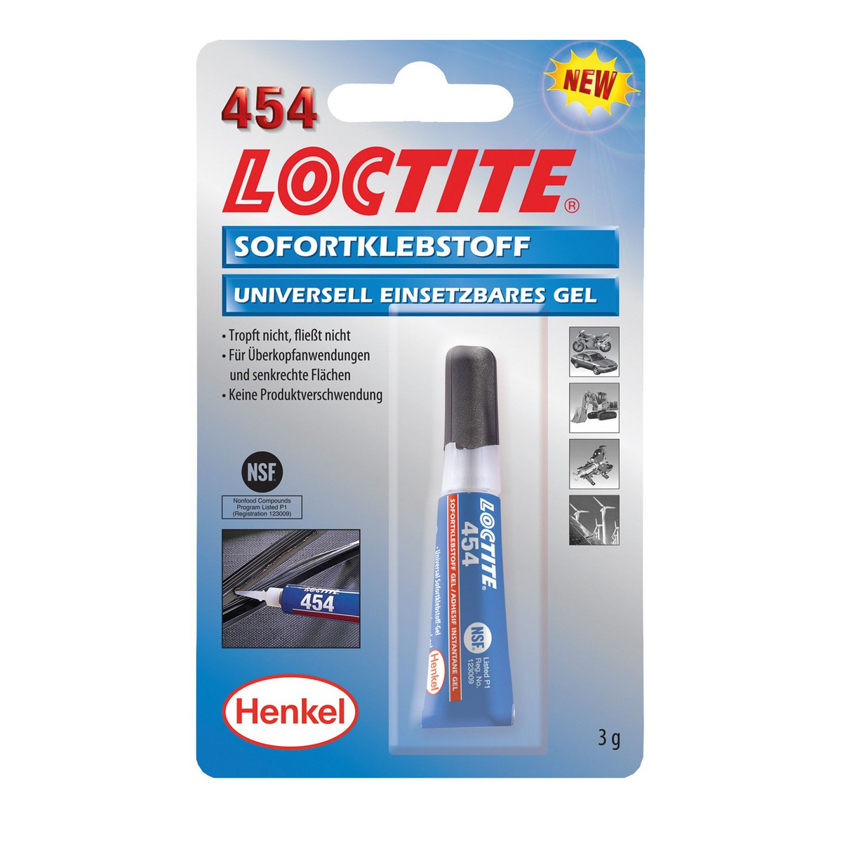 Klej błyskawiczny HENKEL-LOCTITE 454 3G-BLISTER 29688