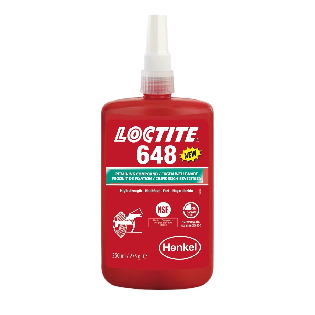 Anaerobowy środek mocujący HENKEL-LOCTITE 648 250ML 33908