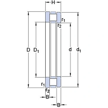 Łożysko walcowe SKF 81211 TN