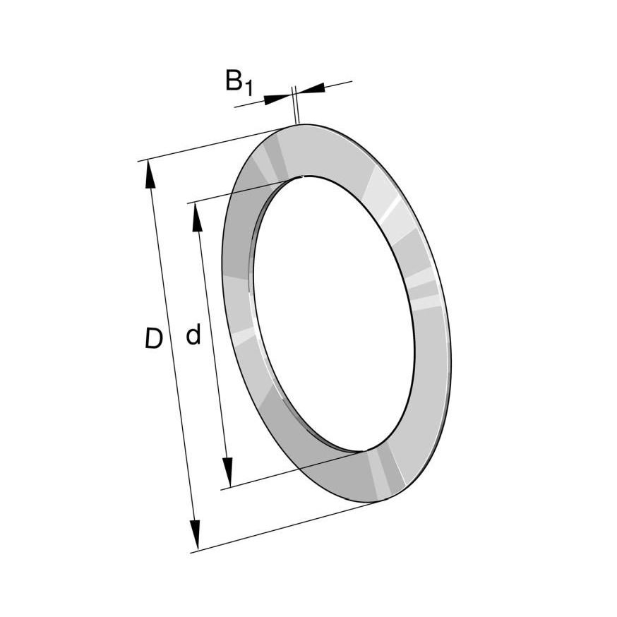 Pierścień INA ELGES AS2542