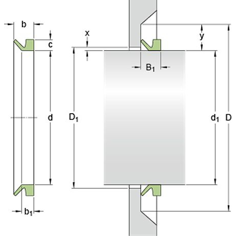 Uszczelnienie SKF 140 VA R 