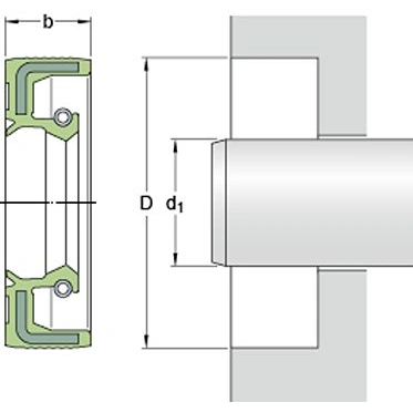 Uszczelnienie SKF 90X110X12 HMSA10 RG