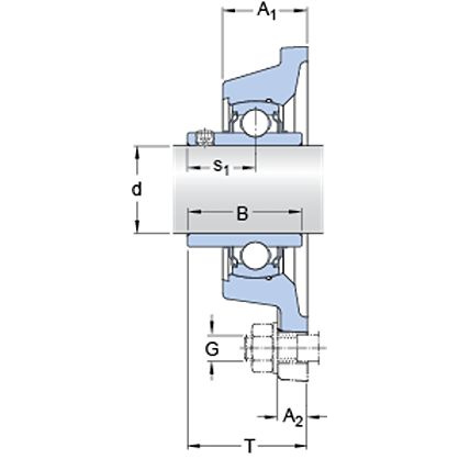 Łożysko SKF FY 60 TF/VA201 