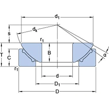 Łożysko ślizgowe SKF GX 30 F 30x75x26