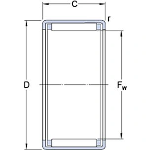 Łożysko igiełkowe SKF HK 1010 E 10x14x10