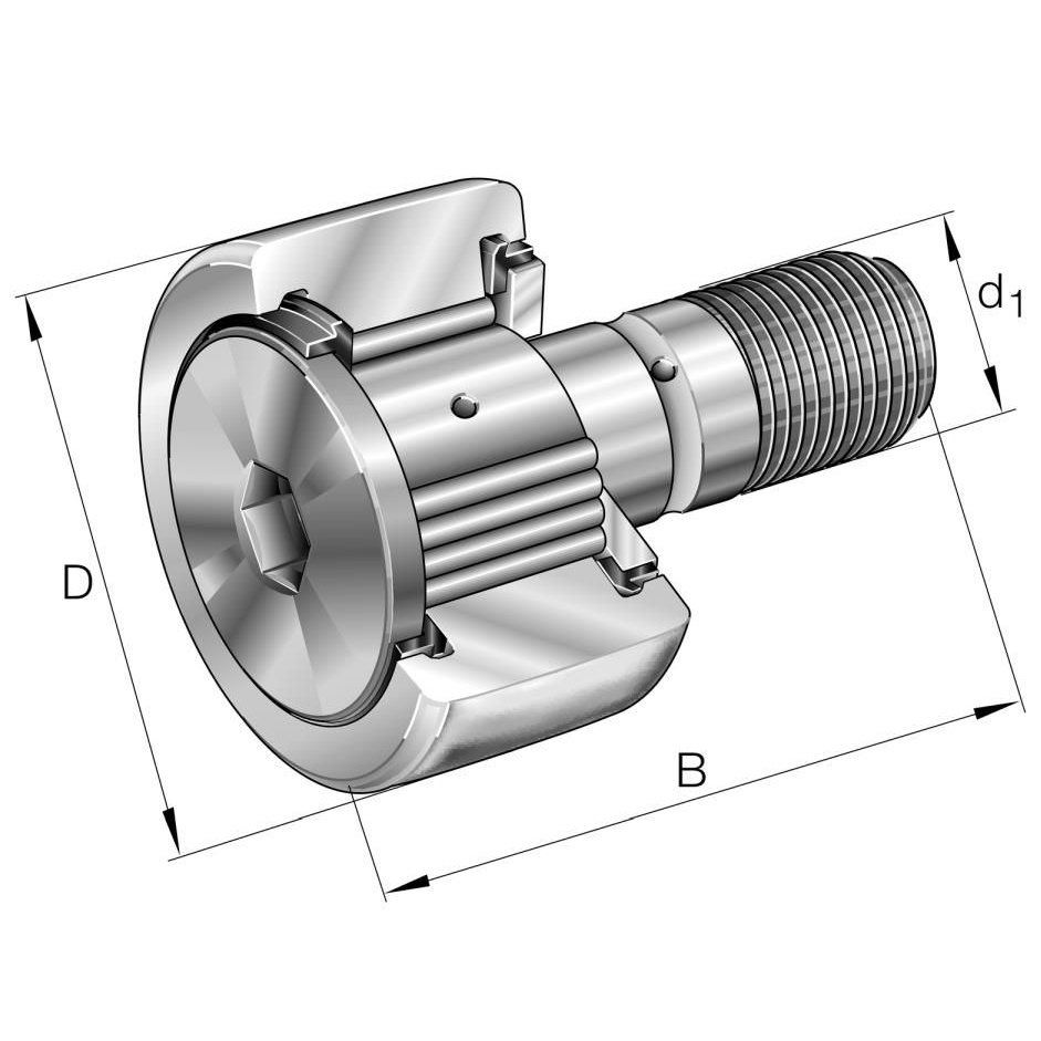 Rolka INA ELGES KRV16-PP-A 