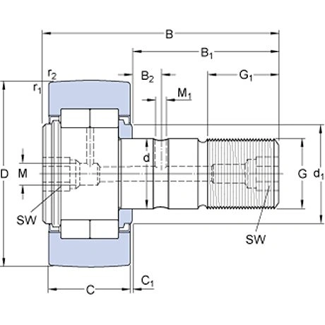 Łożysko SKF NUKR 40 A