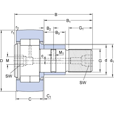 Łożysko SKF NUKRE 62 A 