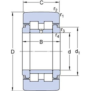 ŁOŻYSKA IGIEŁKOWE SKF PWTR 3072.2RS 