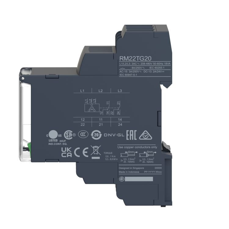 Przekaźnik kontroli 3 fazowy SCHNEIDER ELECTRIC RM22TG20