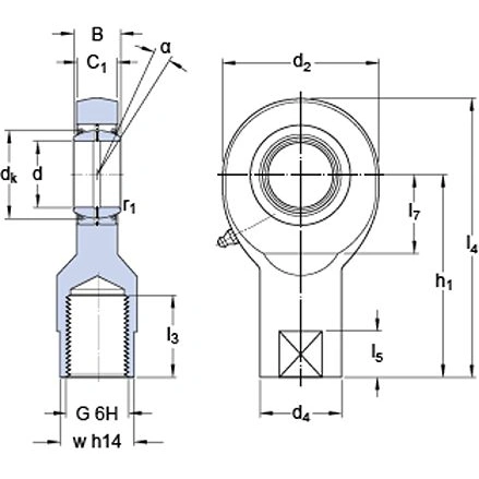 Łożysko ślizgowe SKF SIA 60 ES-2RS
