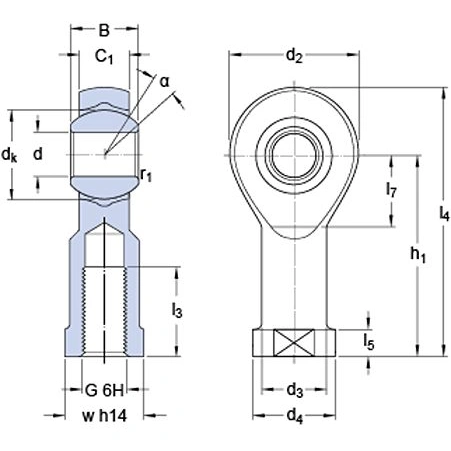 Łożysko ślizgowe SKF SILKB 20 F 20x51x37