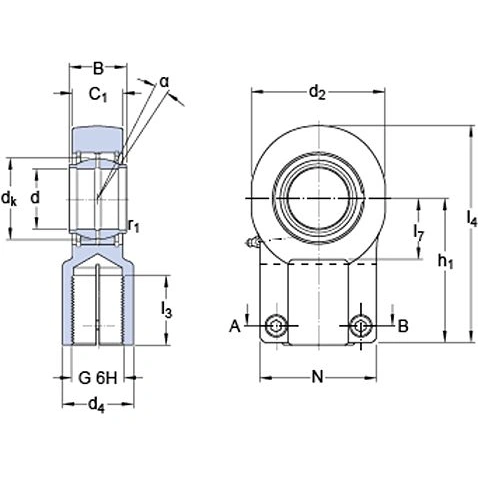 Łożysko ślizgowe SKF SIQG 100 ES 100x212,5x112